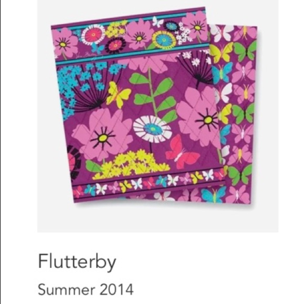 Vera Bradley “Flutterby” Small Tote Bag - Picture 2 of 9